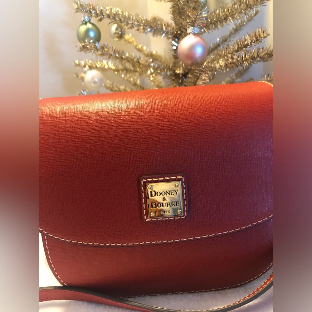 Dooney & Bourke Elegant Small Saddle Crossbody Bag - Picture 2 of 8